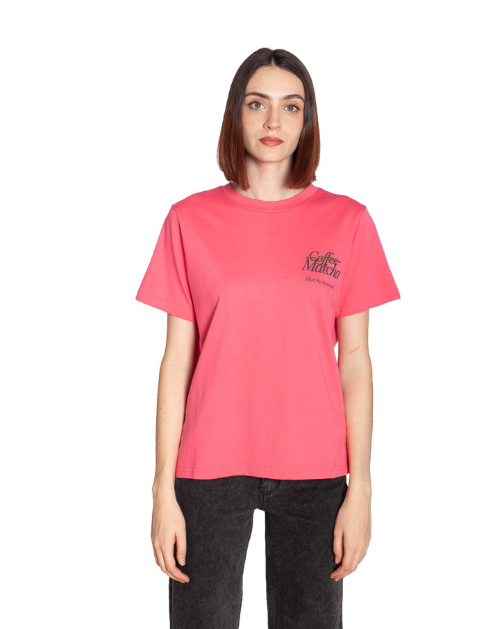 camiseta rosa mensaje matcha balmers ichi sommes demode zaragoza