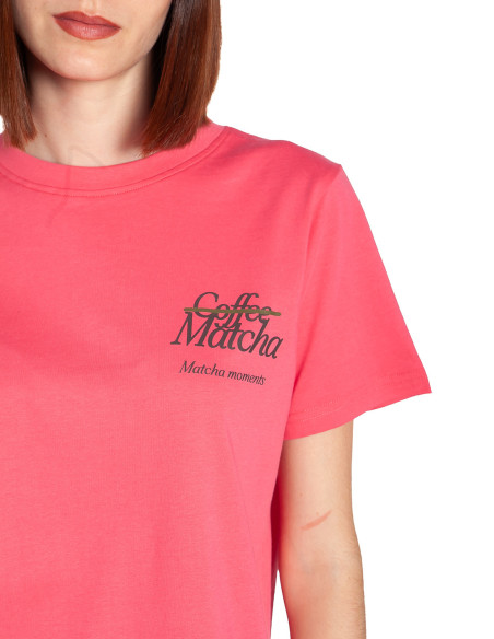 camiseta rosa mensaje matcha balmers ichi sommes demode zaragoza