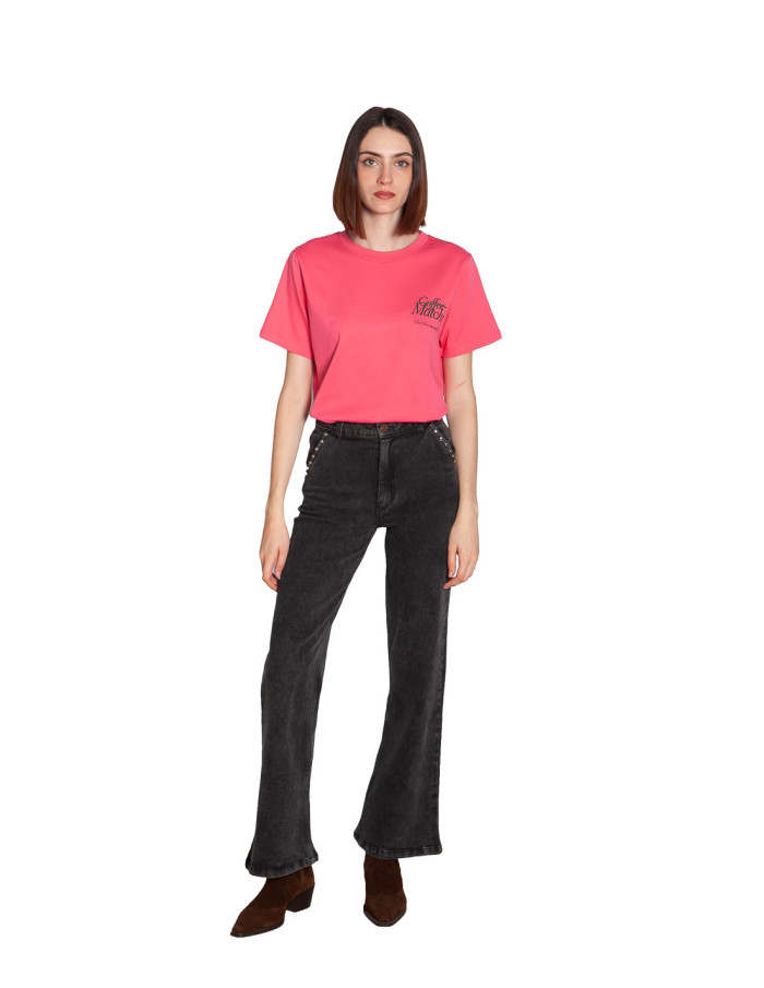 camiseta rosa mensaje matcha balmers ichi sommes demode zaragoza