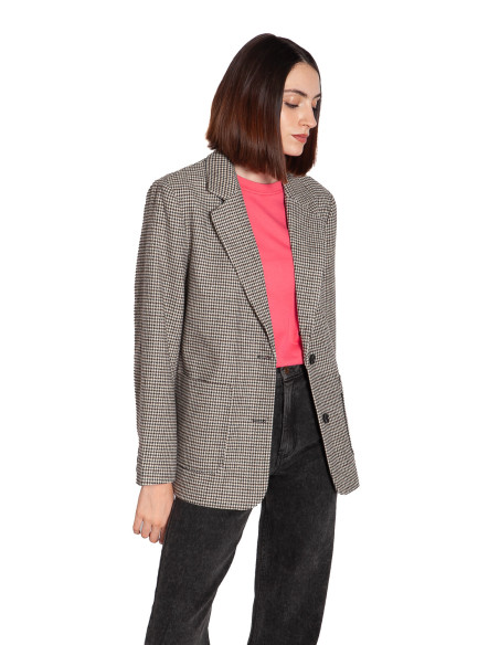 blazer pata de gallo color marron lubana ichi sommes demode zaragoza