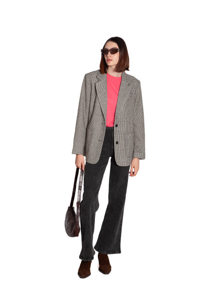 blazer pata de gallo color marron lubana ichi sommes demode zaragoza