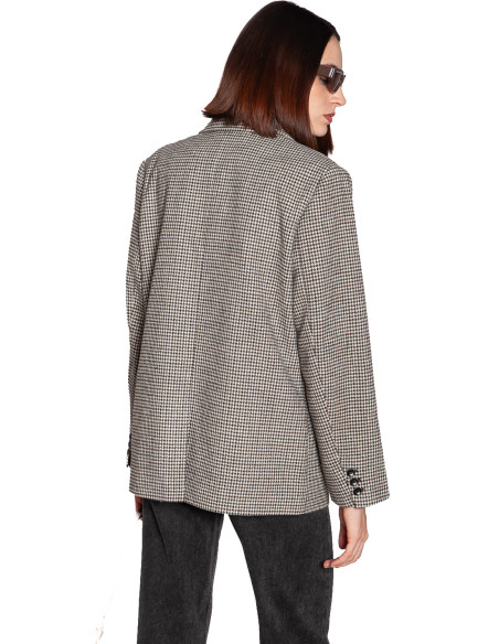 blazer pata de gallo color marron lubana ichi sommes demode zaragoza