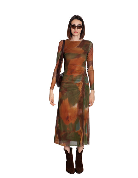 vestido largo malla estampado arce wild pony sommes demode zaragoza