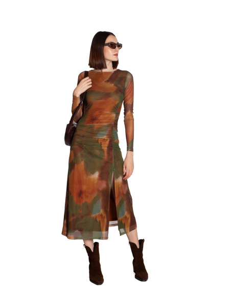 vestido largo malla estampado arce wild pony sommes demode zaragoza