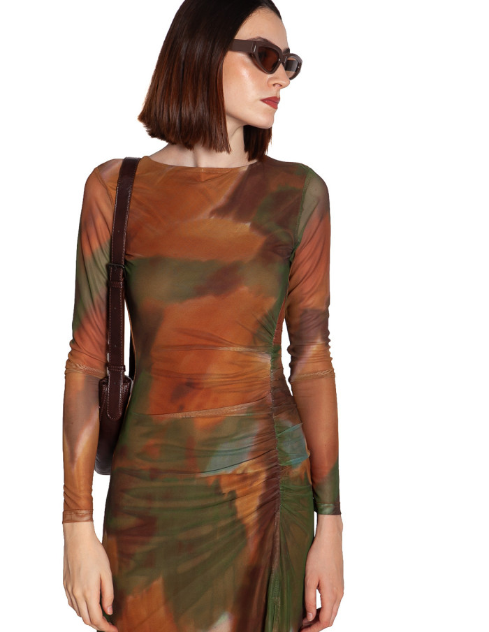 vestido largo malla estampado arce wild pony sommes demode zaragoza