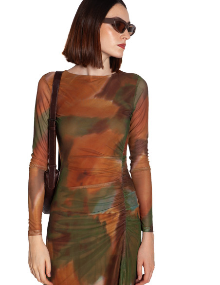 vestido largo malla estampado arce wild pony sommes demode zaragoza