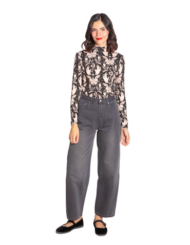 Jeans barrel color gris lavado Orella Artlove Sommes Demode Zaragoza