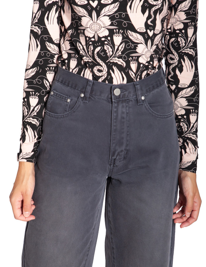 Jeans barrel color gris lavado Orella Artlove Sommes Demode Zaragoza