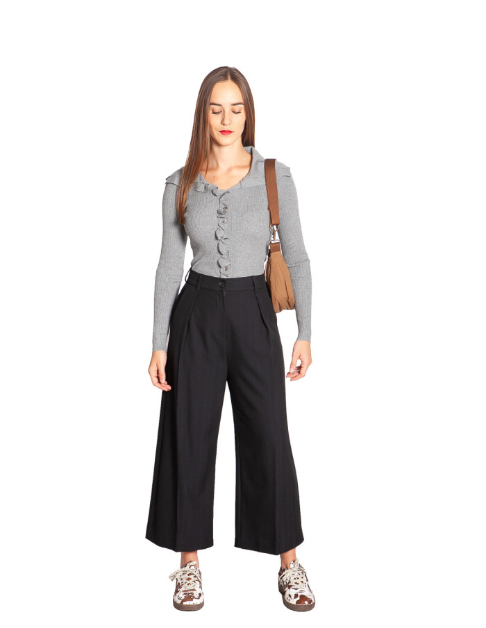 Pantalón crop pinzas navy atlantis Grace and Mila Sommes Demode Zaragoza