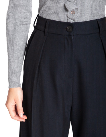 Pantalón crop pinzas navy atlantis Grace and Mila Sommes Demode Zaragoza 2