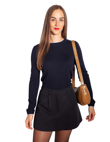 sueter navy detalle ribete blanco fliene artlove sommes demode zaragoza