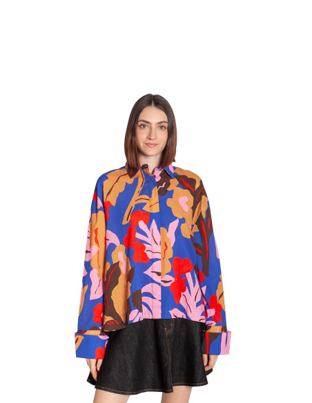camisa oversize estampado flores grandes osan frnch sommes demode zaragoza