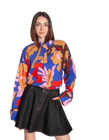 camisa oversize estampado flores grandes osan frnch sommes demode zaragoza