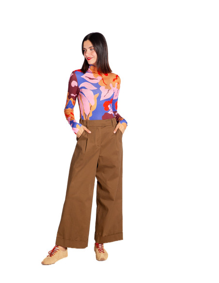 pantalon pinzas color marron glace norfolk frnch sommes demode zaragoza