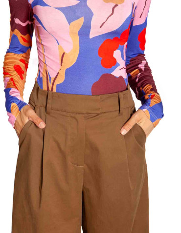 pantalon pinzas color marron glace norfolk frnch sommes demode zaragoza 2