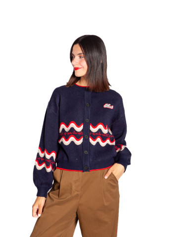 cardigan navy estampado furgoneta roadtrip frnch sommes demode zaragoza 2