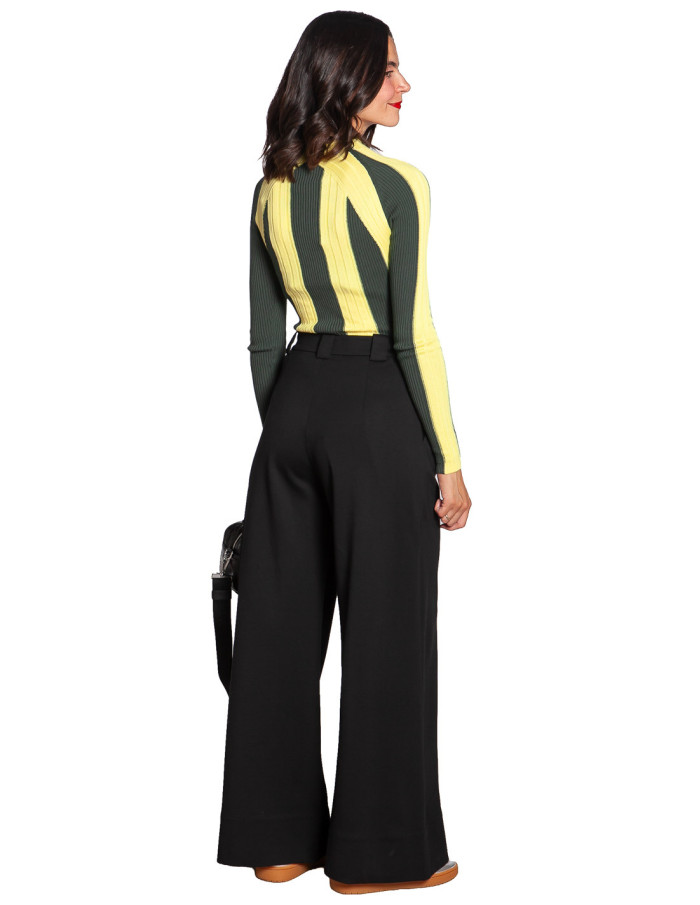 pantalon amplio modal color negro nia skfk sommes demode zaragoza