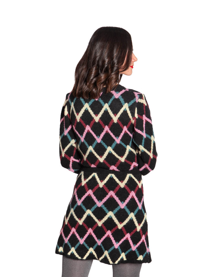 Cardigan negro estampado skein Compañía Fantástica Sommes Demode Zaragoza