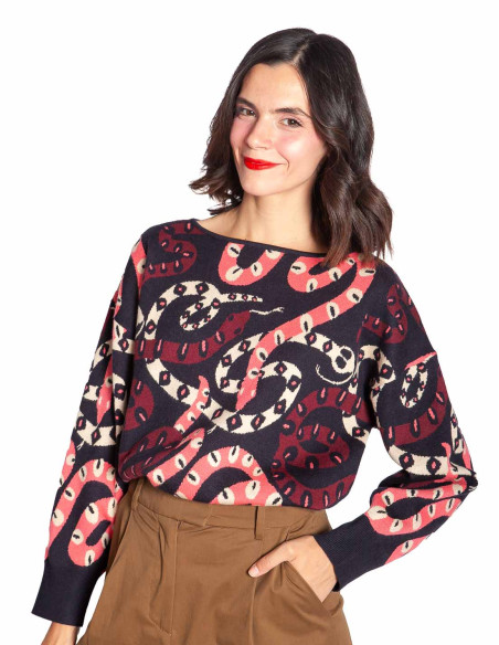 jersey navy estampado snakes pepa loves sommes demode zaragoza