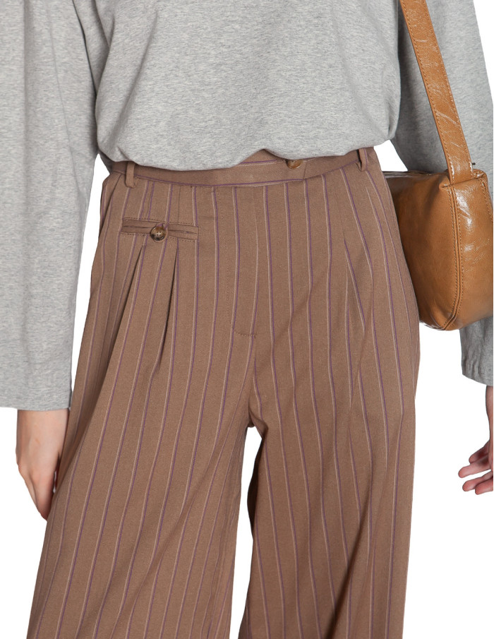 pantalon color beige rayas malva cotswold frnch sommes demode zaragoza