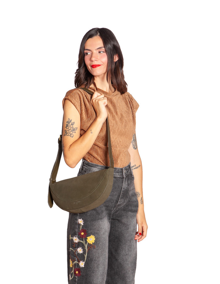 bolso gondola serraje color verde sauce nice things sommes demode zaragoza