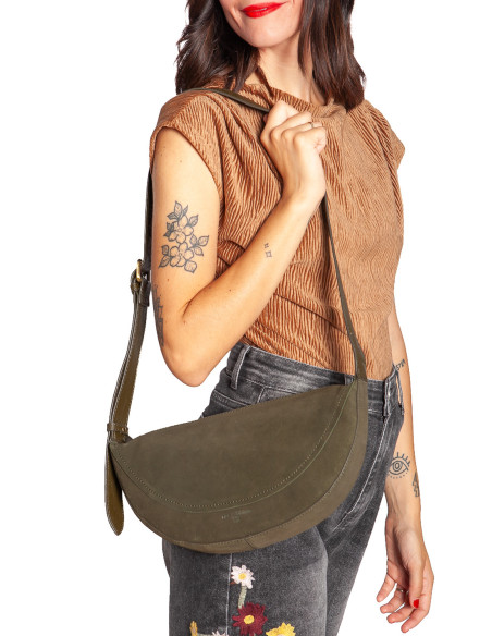bolso gondola serraje color verde sauce nice things sommes demode zaragoza