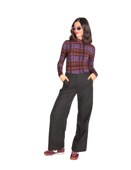 Abrigo midi lana color burdeos Wild Pony Sommes Demode Zaragoza