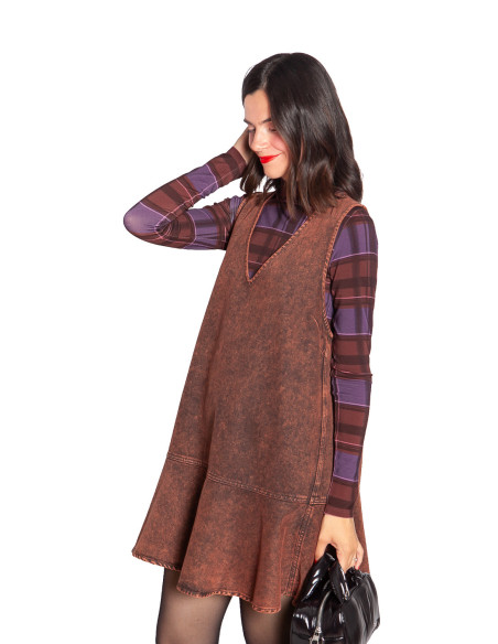 Abrigo midi lana color burdeos Wild Pony Sommes Demode Zaragoza