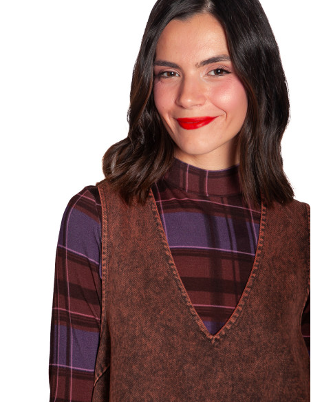 Abrigo midi lana color burdeos Wild Pony Sommes Demode Zaragoza