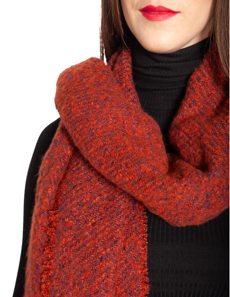 Bufanda textura color caldera Boucle King Louie Sommes Demode Zaragoza