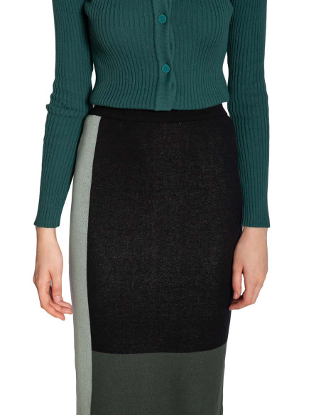 falda midi punto bloques de color loiate skfk sommes demode zaragoza