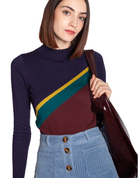 Comprar Jersey navy color block Nilde de King Louie en Sommes Demode