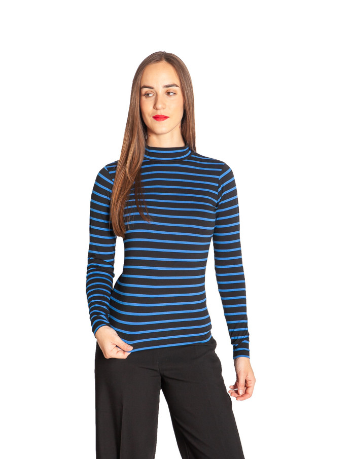 Comprar Top negro rayas azules Annika de Sugarhill en Sommes Demode