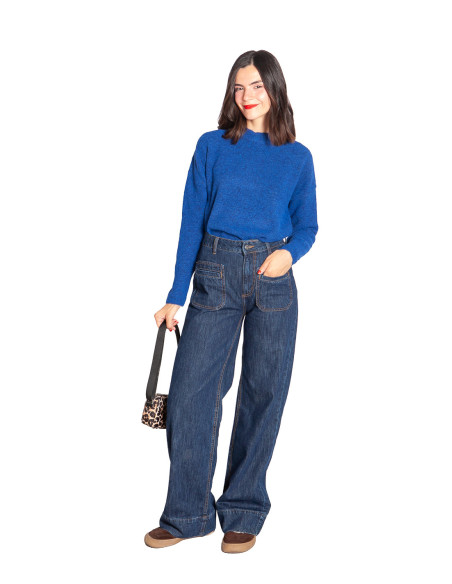 Comprar Jersey lana color azul Omea de marca Byoung en Sommes Demode
