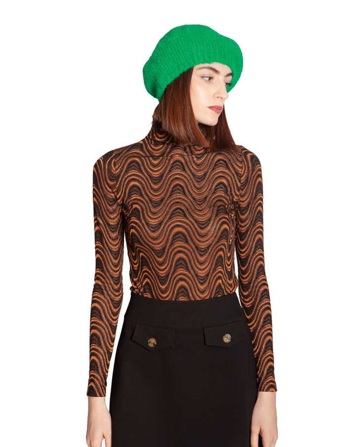 Comprar Boina de punto verde intenso Beret King Louie en Sommes Demode