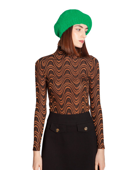 Comprar Boina de punto verde intenso Beret King Louie en Sommes Demode