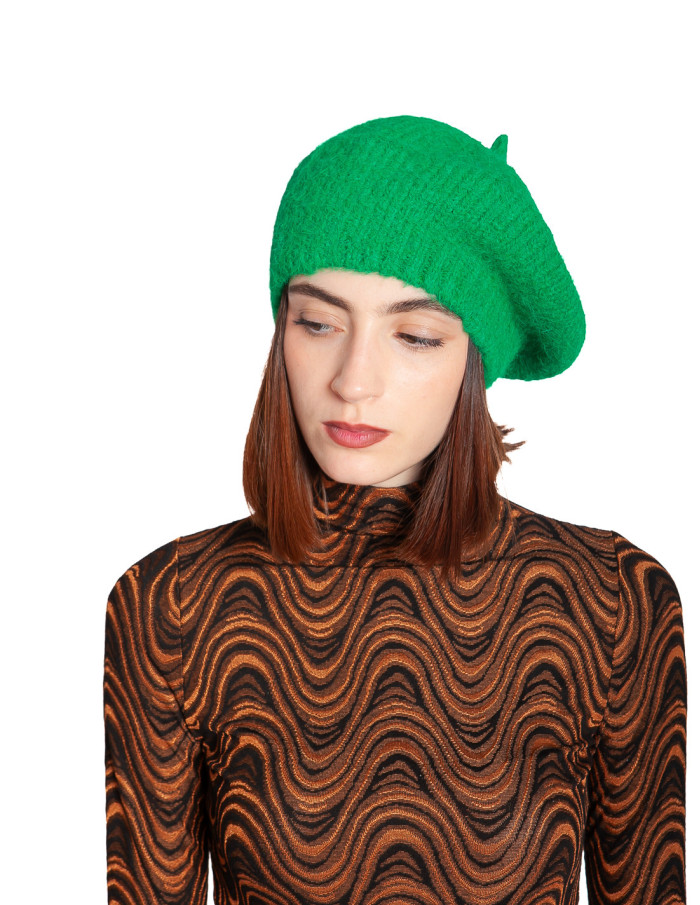 Comprar Boina de punto verde intenso Beret King Louie en Sommes Demode