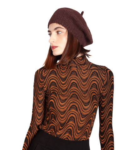 Comprar Boina de punto chocolate Beret de King Louie en Sommes Demode