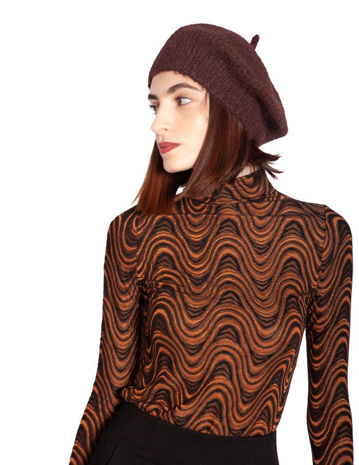 Comprar Boina de punto chocolate Beret de King Louie en Sommes Demode
