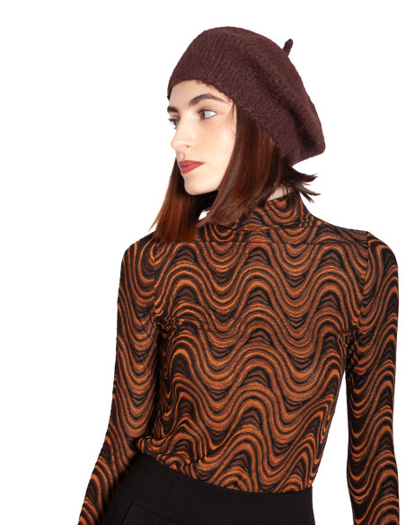 Comprar Boina de punto chocolate Beret de King Louie en Sommes Demode