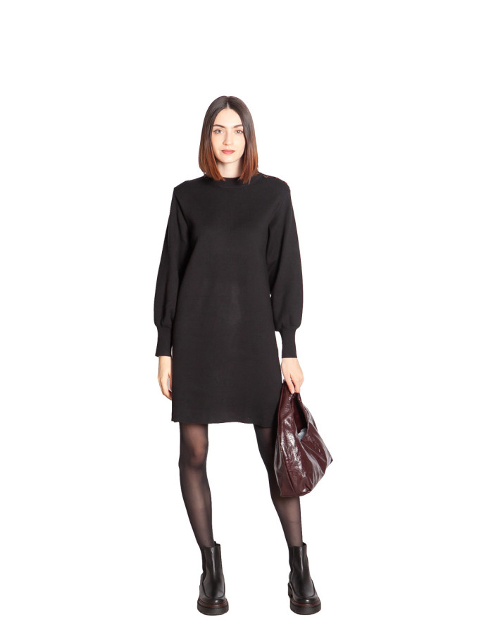 Comprar Vestido corto de punto negro Frida de Artlove en Sommes Demode
