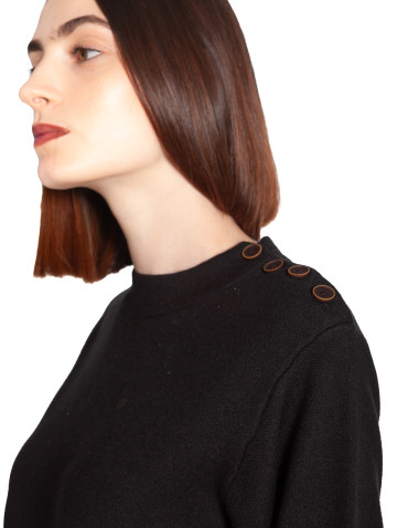 Comprar Vestido corto de punto negro Frida de Artlove en Sommes Demode 2
