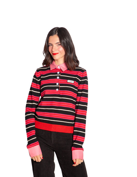 Comprar Jersey polo rayas rosas 1985 Nona de An'ge en Sommes Demode