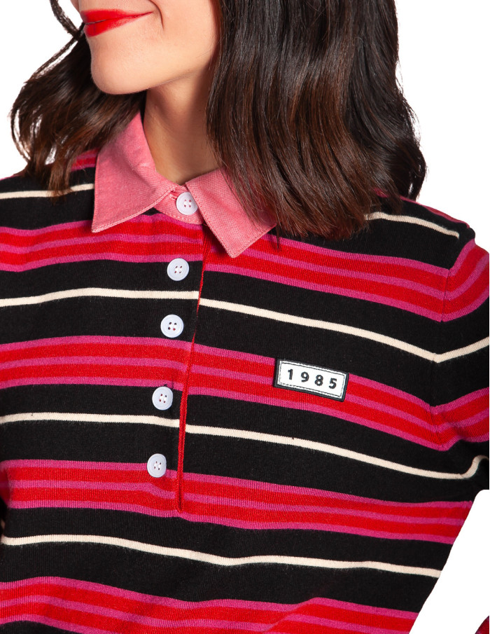 Comprar Jersey polo rayas rosas 1985 Nona de An'ge en Sommes Demode