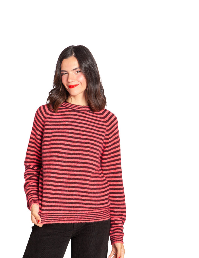 Comprar Jersey rayas coral y burdeos Parfum de CKS en Sommes Demode