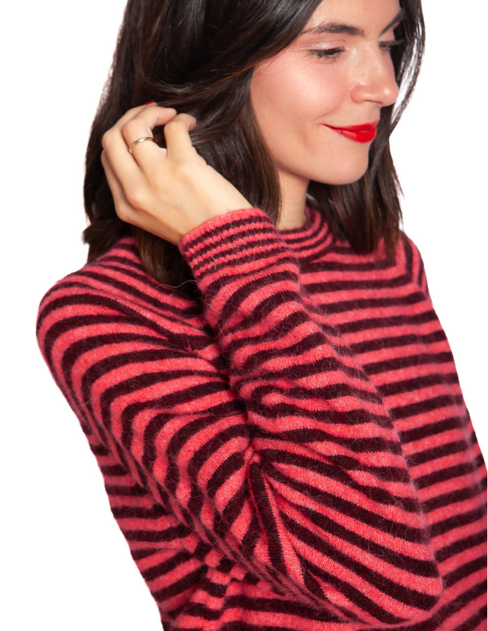 Comprar Jersey rayas coral y burdeos Parfum de CKS en Sommes Demode