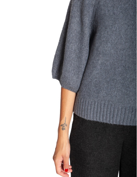 JERSEY MANGA CORTA COLOR GRIS YAYA SOMMES DEMODE ZARAGOZA