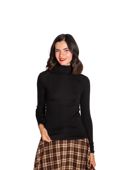 TOP CUELLO ALTO COLOR NEGRO ELIZA ARTLOVE SOMMES DEMODE ZARAGOZA