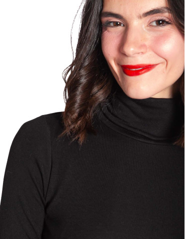 TOP CUELLO ALTO COLOR NEGRO ELIZA ARTLOVE SOMMES DEMODE ZARAGOZA 2