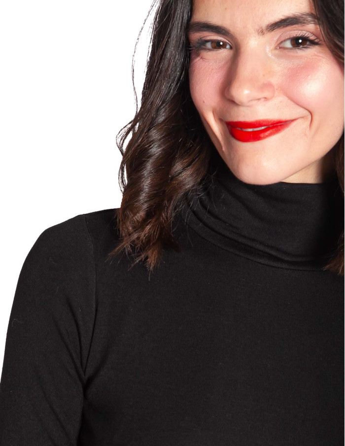 TOP CUELLO ALTO COLOR NEGRO ELIZA ARTLOVE SOMMES DEMODE ZARAGOZA